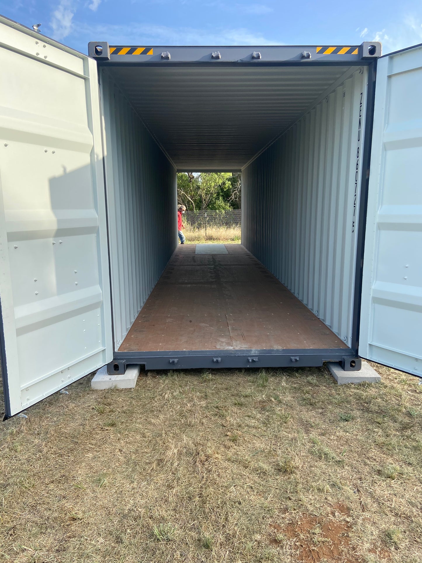 40' High Cube New One Trip Double Door Shipping Container