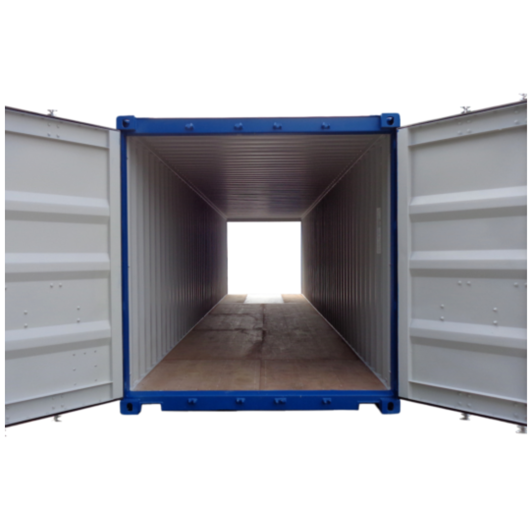 40' High Cube New One Trip Double Door Shipping Container