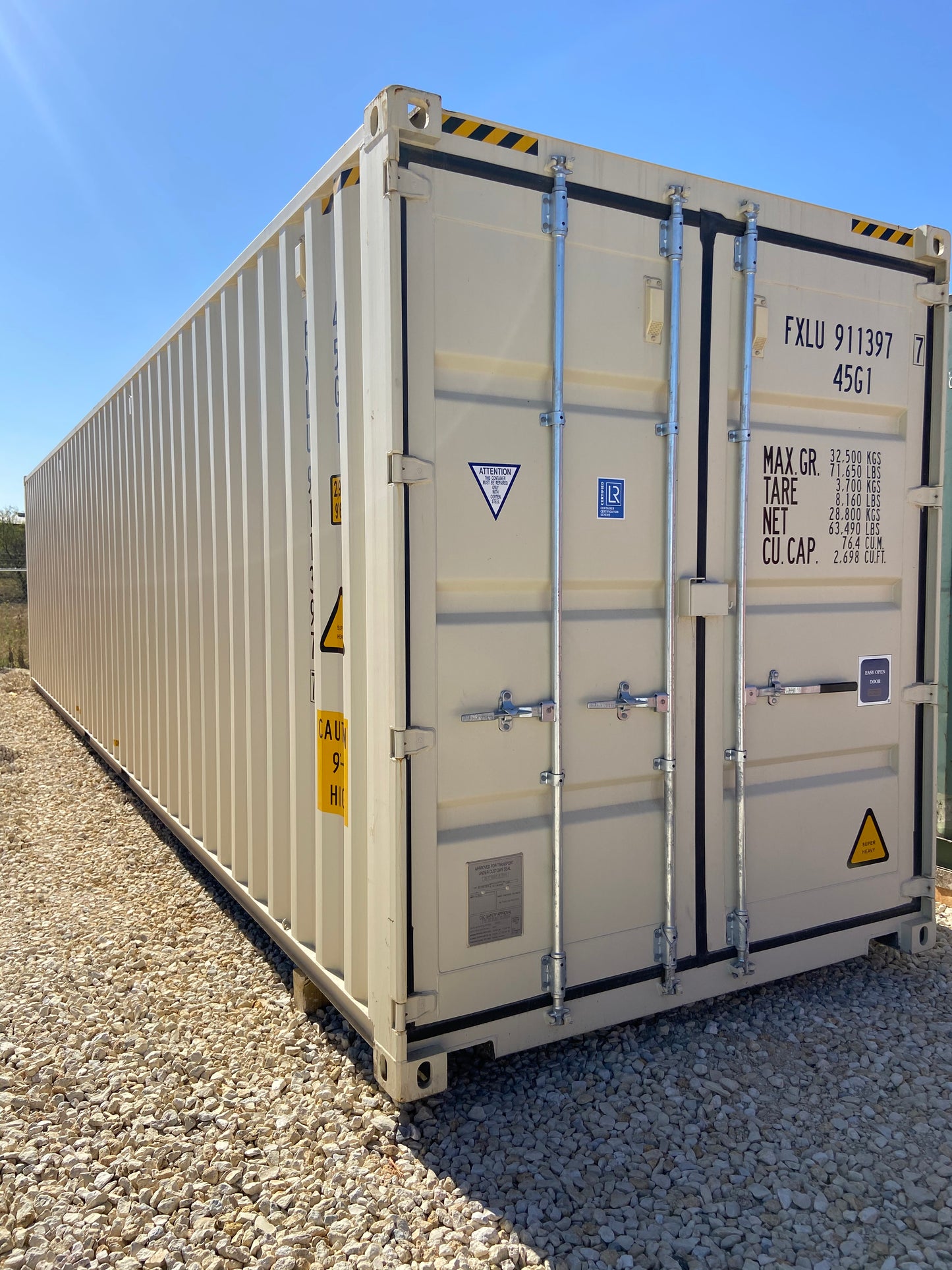 40' High Cube New One Trip Shipping Container