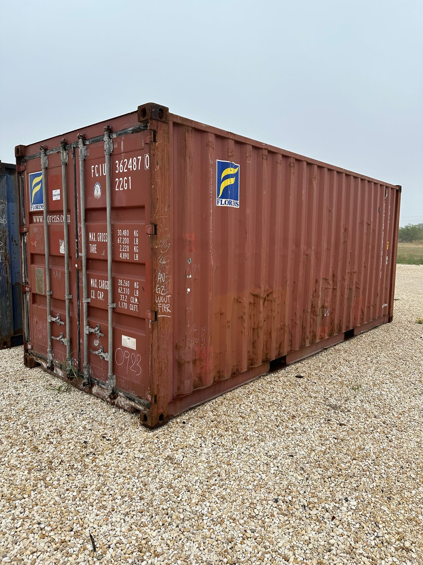 20' Standard Wind & Water Tight Container