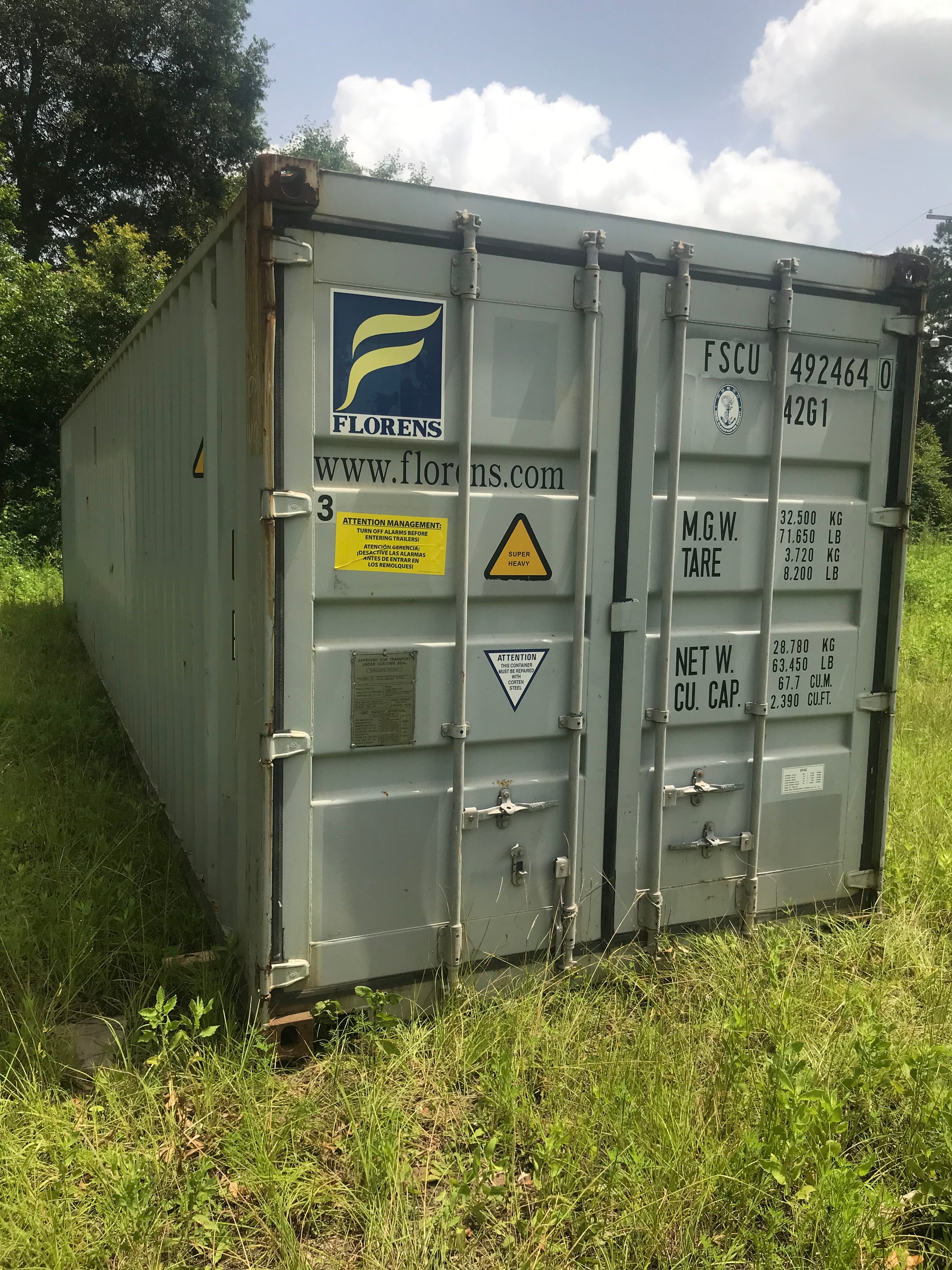 Eac Container 40' Standard Wind & Water Tight Container – Xtreme Custom Containers