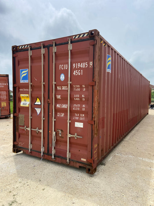 40' High Cube Wind & Water Tight Container